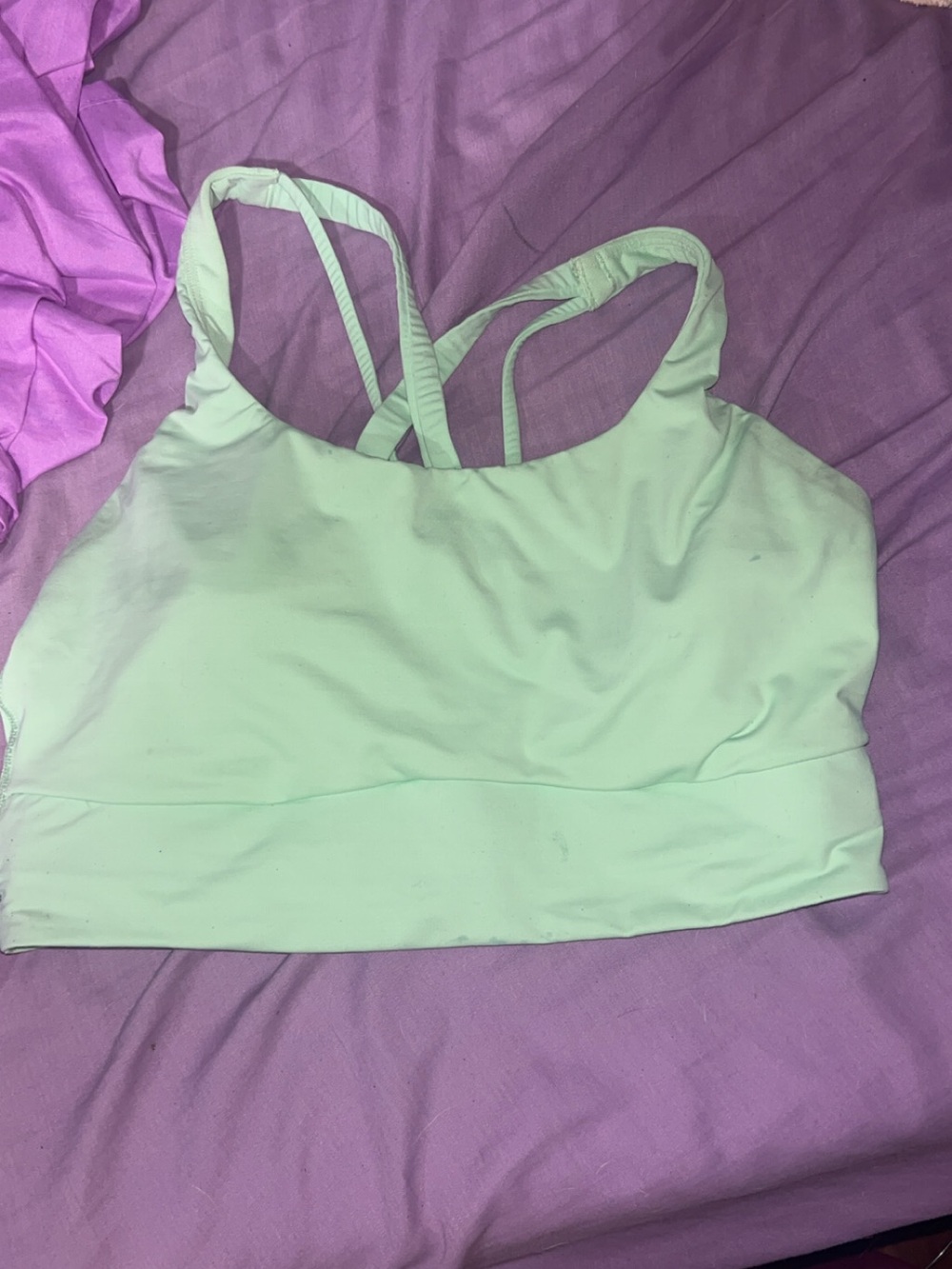 lululemon athletica Mint Green Strappy Sports Bra